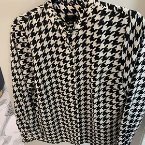 Houndstooth blouse
